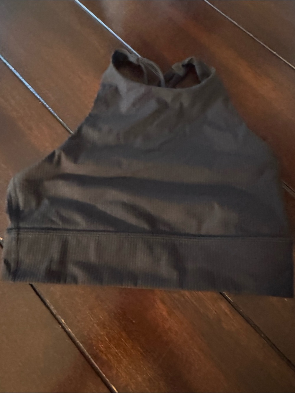 lululemon athletica Black High-Neck Ribbed Tank Crop